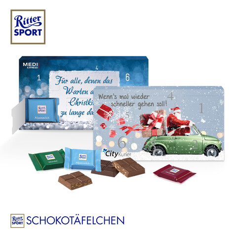 Nikolaus-Kalender mit 6 Türchen bedrucken, Art.-Nr. 95393