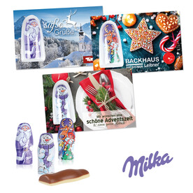 Milka Kleine Weihnachtsfreunde bedrucken, Art.-Nr. 95455