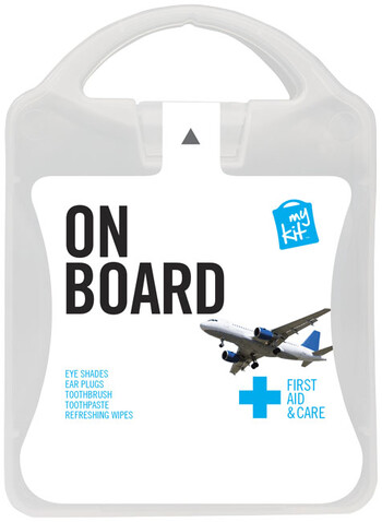 mykit, first aid, kit, travel, travelling, airplane, plane, weiss bedrucken, Art.-Nr. 1Z251201