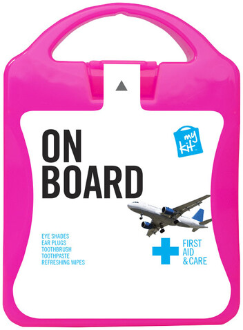 MyKit Flugzeug Reiseset, magenta bedrucken, Art.-Nr. 1Z251205