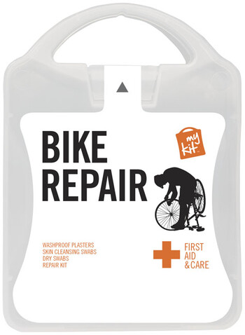mykit, first aid, repair, cycle, bicyle, cycling, weiss bedrucken, Art.-Nr. 1Z252601