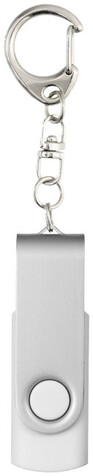 Rotate mit Schlüsselanhänger USB-Stick, weiss, 16GB bedrucken, Art.-Nr. 1Z40001K Rotate mit Schlüsselanhänger USB-Stick, weiss, 16GB bedrucken, Art.-Nr. 1Z40001K