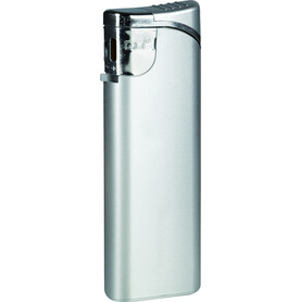 GO Slider Piezo Feuerzeug – silber metallic bedrucken, Art.-Nr. 5117