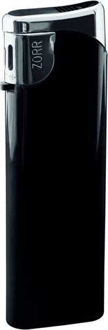 ZORR Slider Piezo Feuerzeug – schwarz bedrucken, Art.-Nr. 68162 ZORR Slider Piezo Feuerzeug – schwarz bedrucken, Art.-Nr. 68162