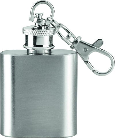 ZORR Flachmann 1OZ/28,3 ml Schlüsselanhänger – stainless steel bedrucken, Art.-Nr. 600410A