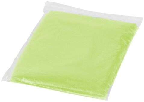 Ziva Einweg Regenponcho mit Hülle, limone bedrucken, Art.-Nr. 10042904