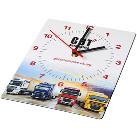 Brite-Clock® rechteckige Wanduhr, schwarz bedrucken, Art.-Nr. 21053100 Brite-Clock® rechteckige Wanduhr, schwarz bedrucken, Art.-Nr. 21053100
