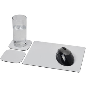 Brite-Mat® Mousepad- und Untersetzer-Set 3, schwarz bedrucken, Art.-Nr. 21059300 Brite-Mat® Mousepad- und Untersetzer-Set 3, schwarz bedrucken, Art.-Nr. 21059300