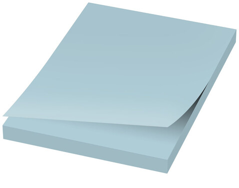 Sticky-Mate® Haftnotizen 50 x 75 mm, hellblau bedrucken, Art.-Nr. 21092011
