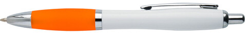 Kugelschreiber AP1001w – orange bedrucken, Art.-Nr. AP1001w_orange