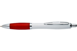 Kugelschreiber AP1001w – rot bedrucken, Art.-Nr. AP1001w_rot