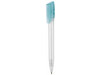 Kugelschreiber TWISTER FROZEN–frost-weiss TR/FR/gletscher-blau TR/FR bedrucken, Art.-Nr. 00041_3100_4117
