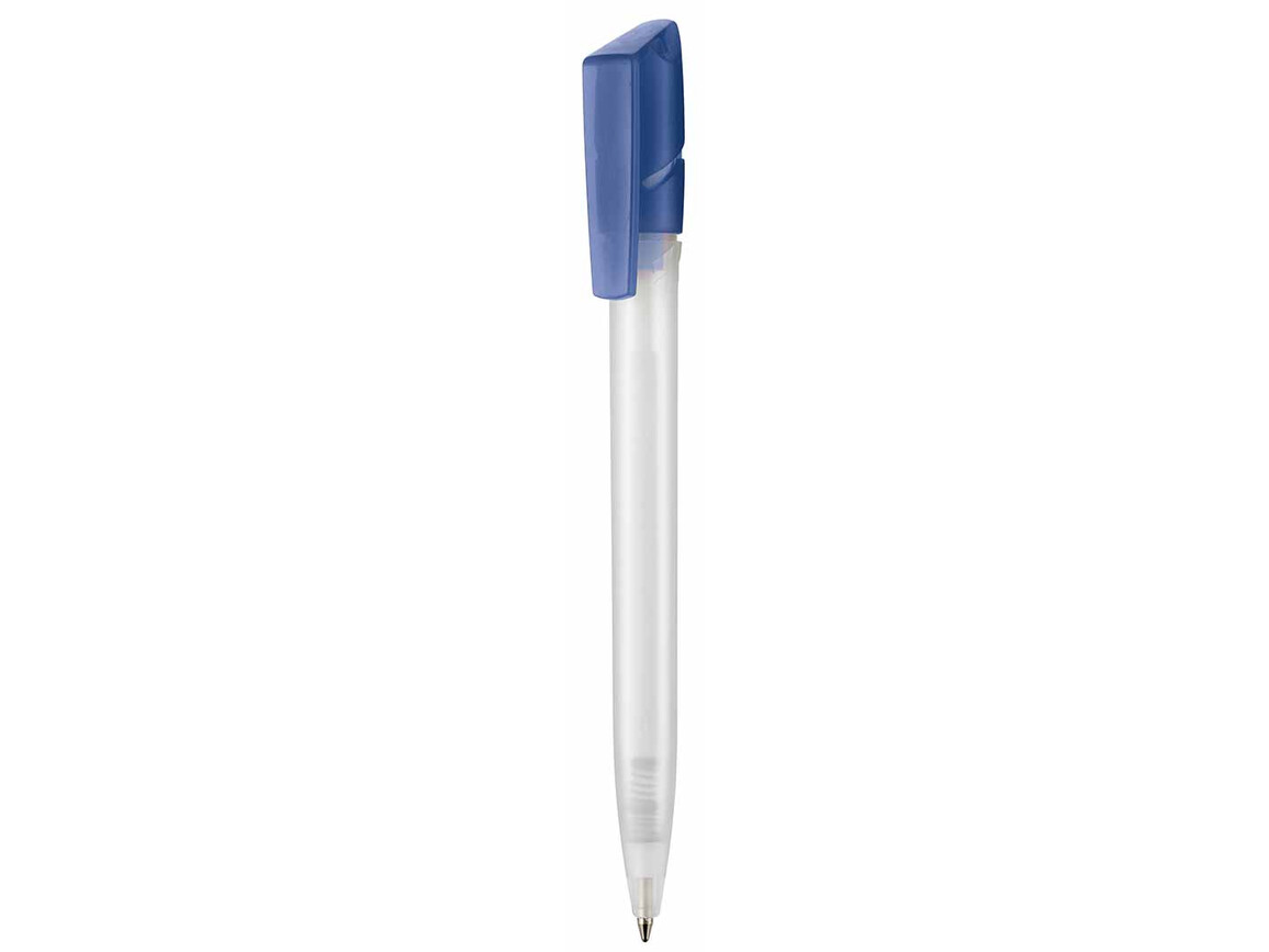 Kugelschreiber TWISTER FROZEN–frost-weiss /wasserfall-blau bedrucken, Art.-Nr. 00041_3100_4324