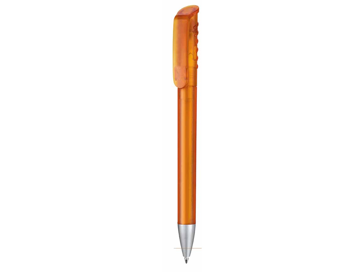 Kugelschreiber TOP SPIN FROZEN–flamingo-orange TR/FR bedrucken, Art.-Nr. 00083_3521
