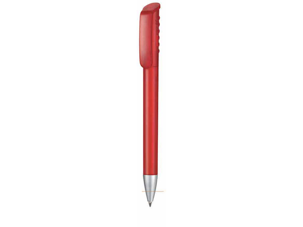 Kugelschreiber TOP SPIN FROZEN–feuer-rot bedrucken, Art.-Nr. 00083_3609