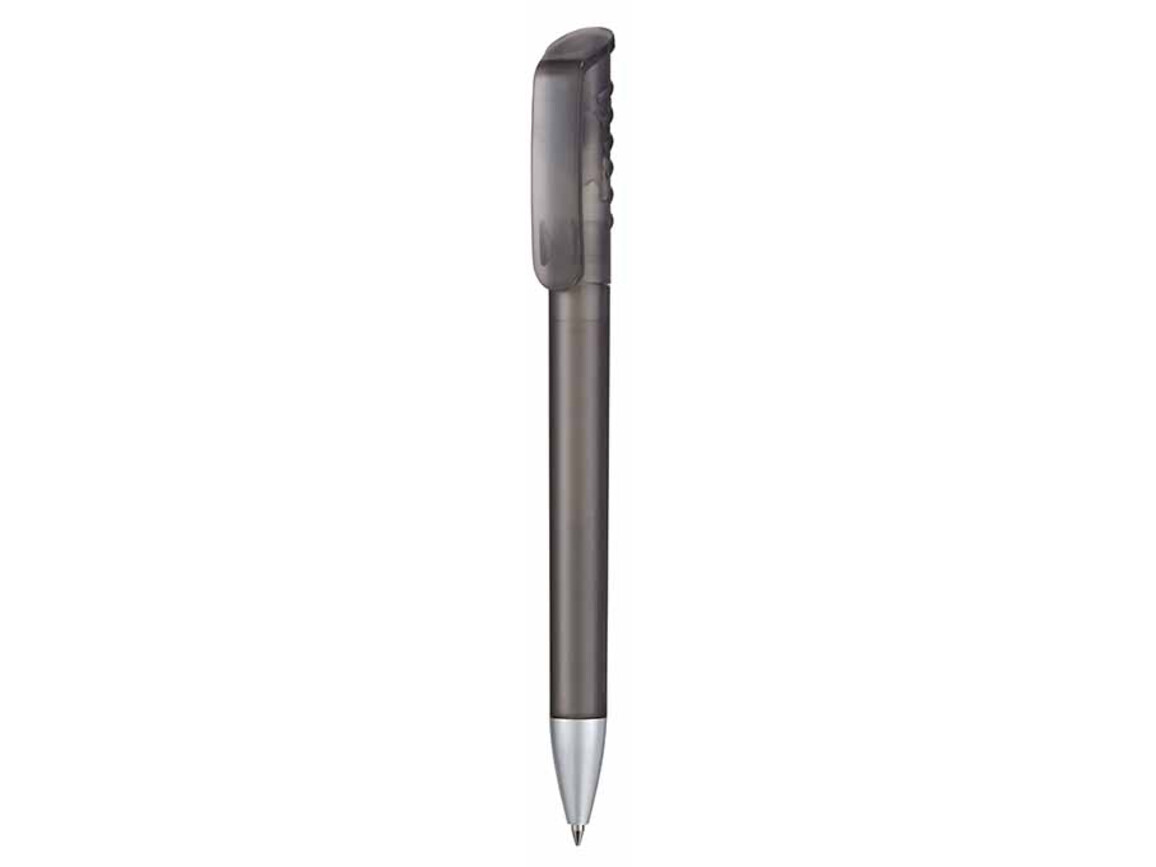 Kugelschreiber TOP SPIN FROZEN–topas-grau bedrucken, Art.-Nr. 00083_4408