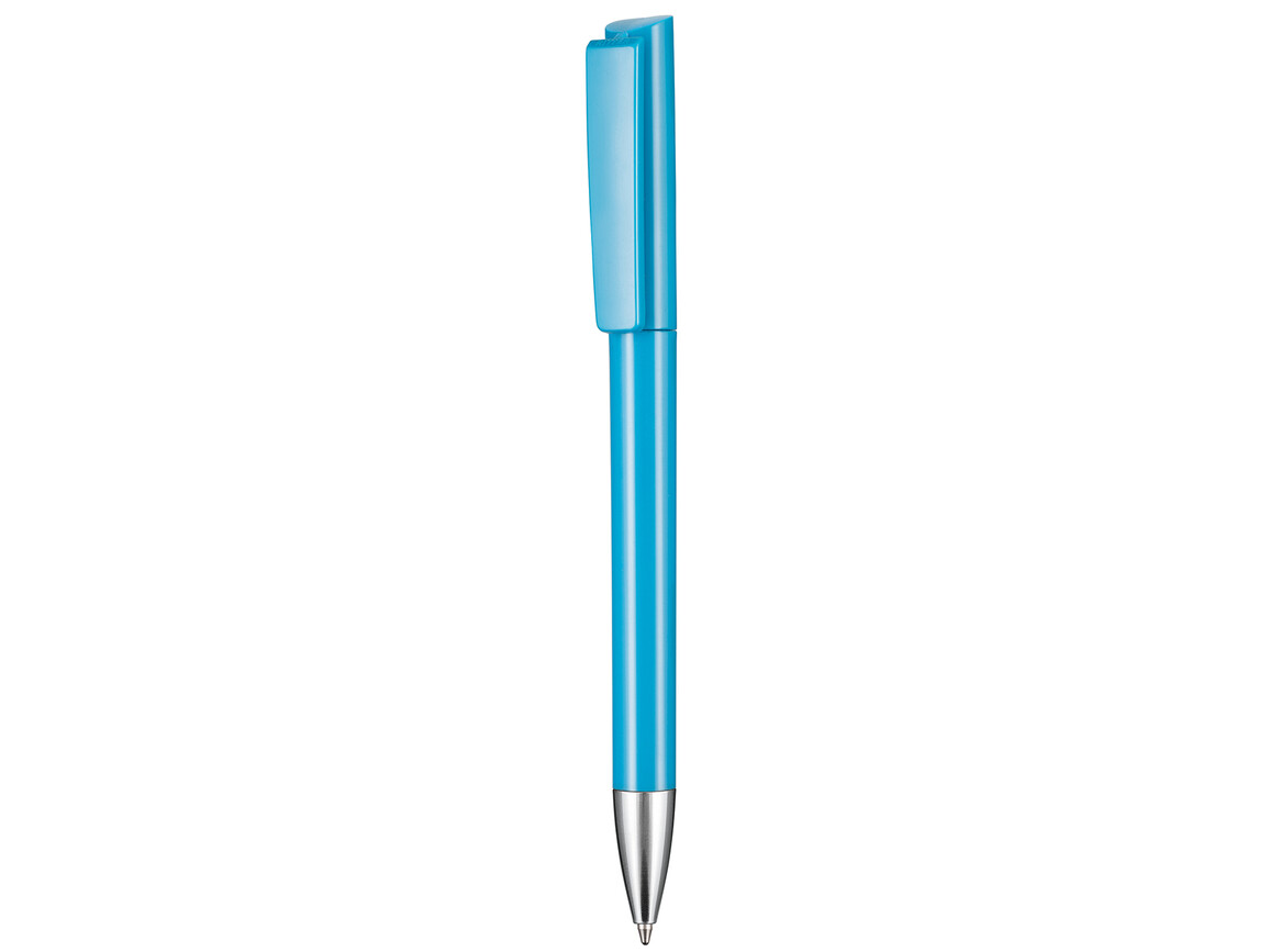 Kugelschreiber GLORY–neon-blau bedrucken, Art.-Nr. 00123_1390