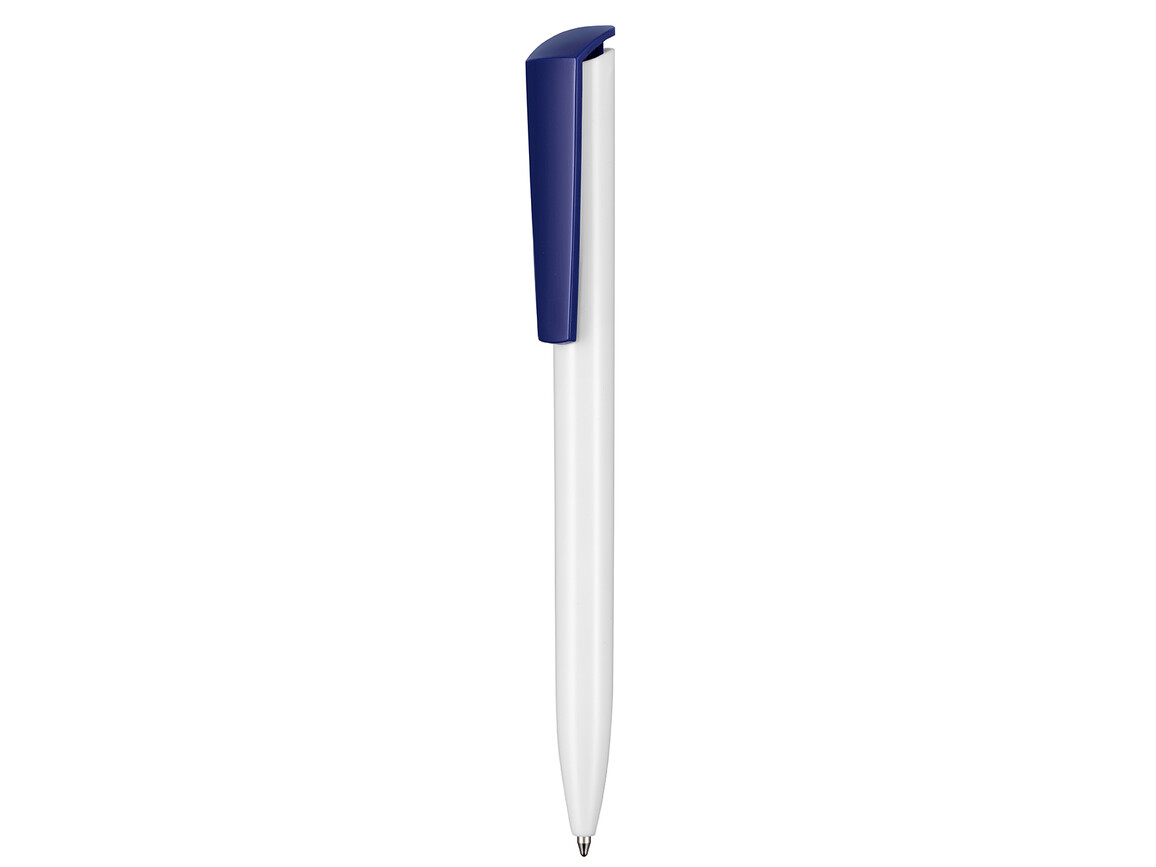 Kugelschreiber TRIGGER–weiss/nacht-blau bedrucken, Art.-Nr. 00127_0101_1302