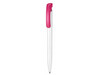 Kugelschreiber CLEAR–weiss/fuchsia-pink bedrucken, Art.-Nr. 02000_0101_0800