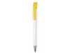 Kugelschreiber BONITA–weiss/zitronen-gelb bedrucken, Art.-Nr. 02250_0101_0200