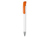 Kugelschreiber BONITA–weiss/orange bedrucken, Art.-Nr. 02250_0101_0501
