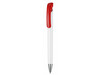 Kugelschreiber BONITA–weiss/signal-rot bedrucken, Art.-Nr. 02250_0101_0601