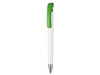 Kugelschreiber BONITA–weiss/Apfel-grün bedrucken, Art.-Nr. 02250_0101_4076