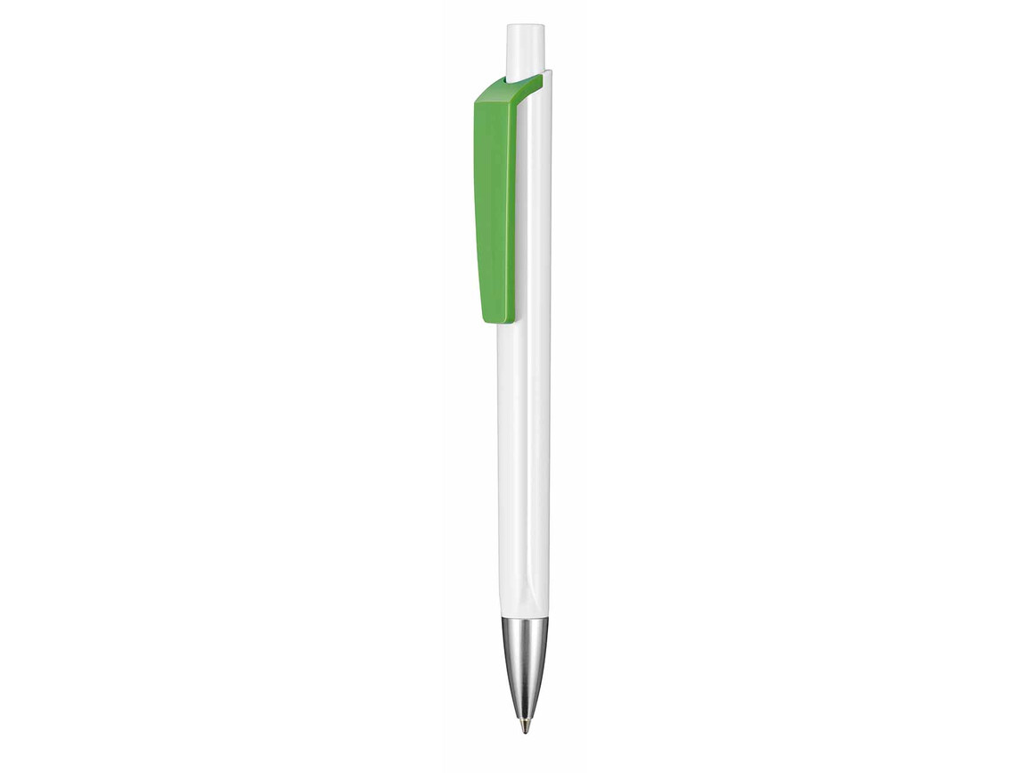 Kugelschreiber TRI-STAR–weiss/Apfel-grün bedrucken, Art.-Nr. 03530_0101_4076