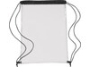 Schuh-/Rucksack (Turnbeutel) 'Gymnastic' aus PVC – Schwarz bedrucken, Art.-Nr. 001999999_0927