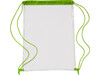 Schuh-/Rucksack (Turnbeutel) aus PVC Kiki – Limettengrün bedrucken, Art.-Nr. 019999999_0927