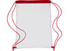 Schuh-/Rucksack (Turnbeutel) aus PVC Kiki – Rot bedrucken, Art.-Nr. 008999999_0927