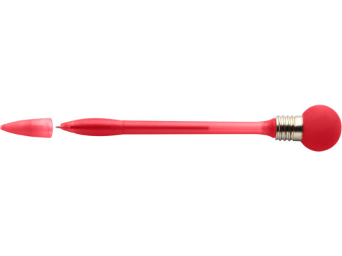 Kugelschreiber 'Blinker' aus Kunststoff – Rot bedrucken, Art.-Nr. 008999999_1018