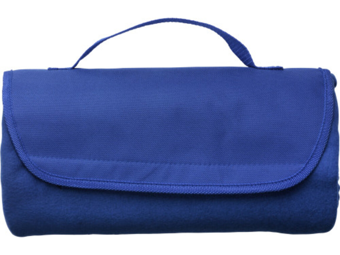 Fleece-Picknickdecke 'Basic' – Kobaltblau bedrucken, Art.-Nr. 023999999_1921
