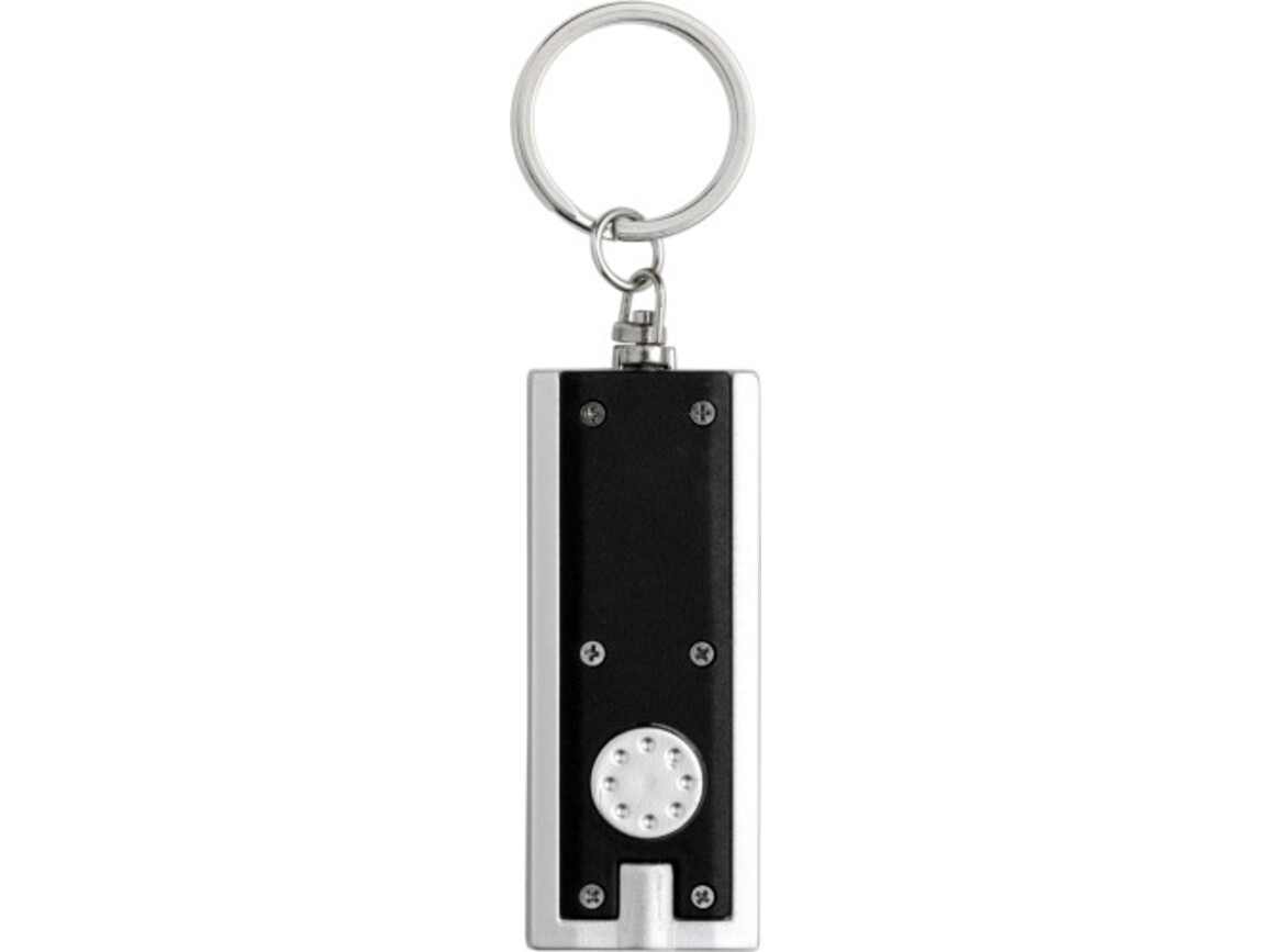 Schlüsselanhänger 'Key Largo' aus Kunststoff – Schwarz bedrucken, Art.-Nr. 001999999_1992