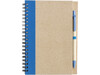 Notizbuch aus recyceltem Papier Stella – Hellblau bedrucken, Art.-Nr. 018999999_2715