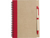Notizbuch aus recyceltem Papier Stella – Rot bedrucken, Art.-Nr. 008999999_2715