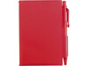 Notizbuch 'Agenda' aus Kunststoff – Rot bedrucken, Art.-Nr. 008999999_2736