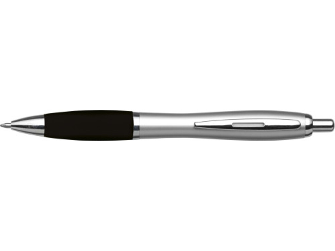 Kugelschreiber aus Kunststoff Cardiff – Schwarz bedrucken, Art.-Nr. 001999999_3011