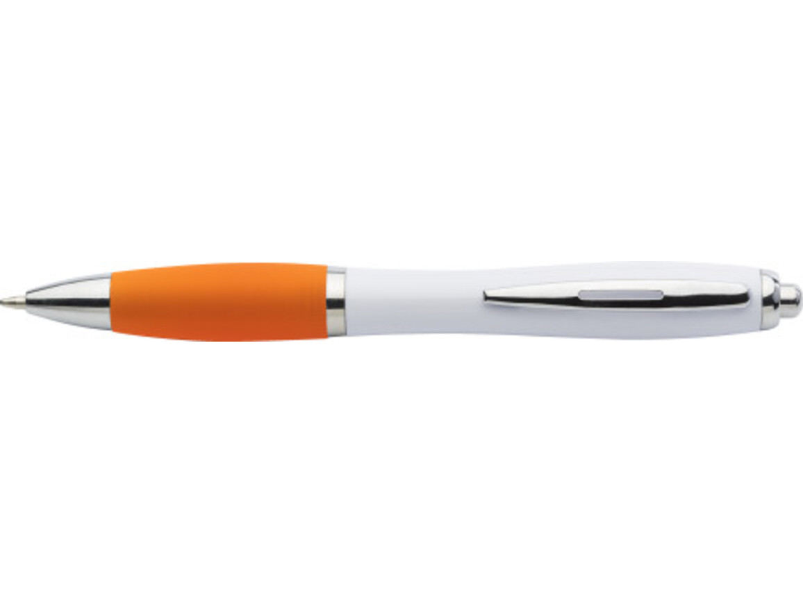 Kugelschreiber aus Kunststoff Swansea – Orange bedrucken, Art.-Nr. 007999999_3018