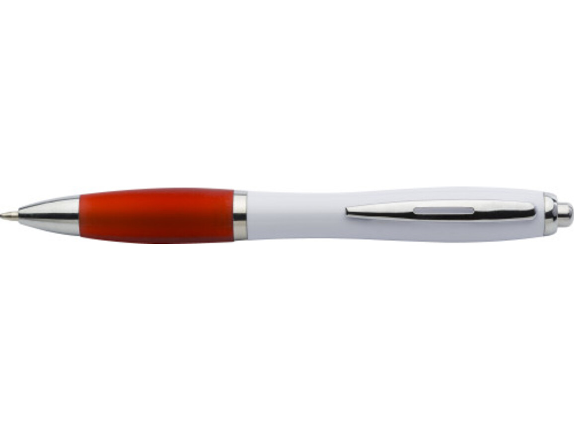 Kugelschreiber aus Kunststoff Swansea – Rot bedrucken, Art.-Nr. 008999999_3018