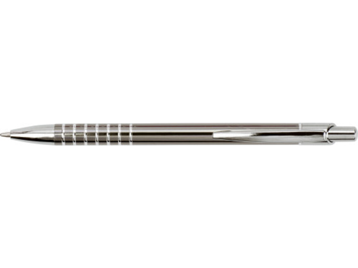 Kugelschreiber 'Rings' aus Aluminium – Hellgrau bedrucken, Art.-Nr. 027999999_3808
