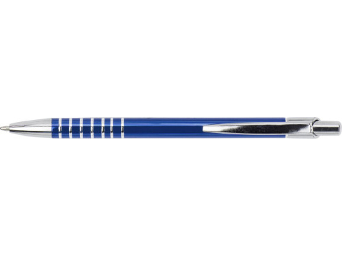 Kugelschreiber 'Rings' aus Aluminium – Kobaltblau bedrucken, Art.-Nr. 023999999_3808