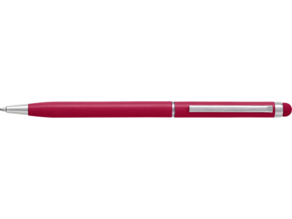 Kugelschreiber aus Aluminium Irina – Rot bedrucken, Art.-Nr. 008999999_3832