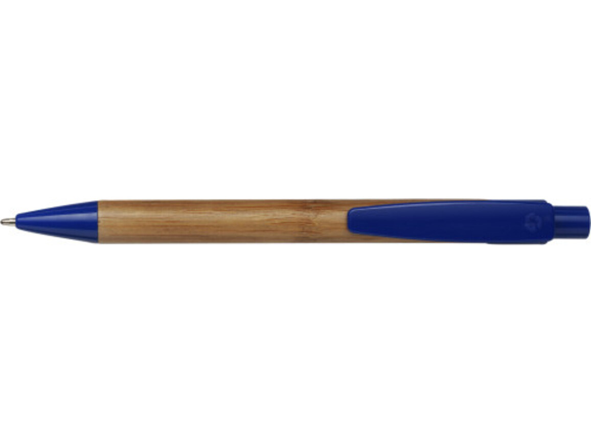 Kugelschreiber 'Calgary' aus Bambus – Blau bedrucken, Art.-Nr. 005999999_3993