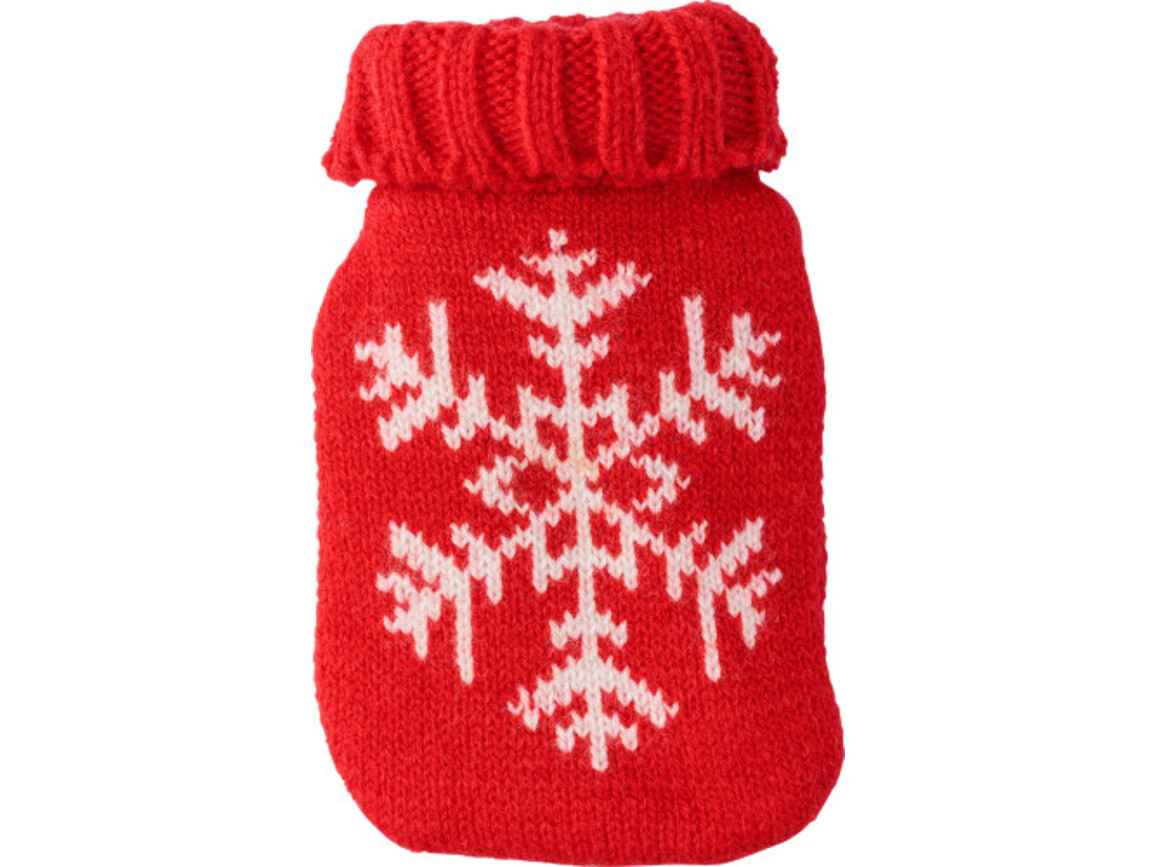 Handwärmer 'Christmas' aus PVC mit Strickbezug – Rot bedrucken, Art.-Nr. 008999999_5260