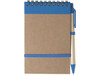 Notizbuch 'Pocket' aus recyceltem Karton – Hellblau bedrucken, Art.-Nr. 018999999_5410