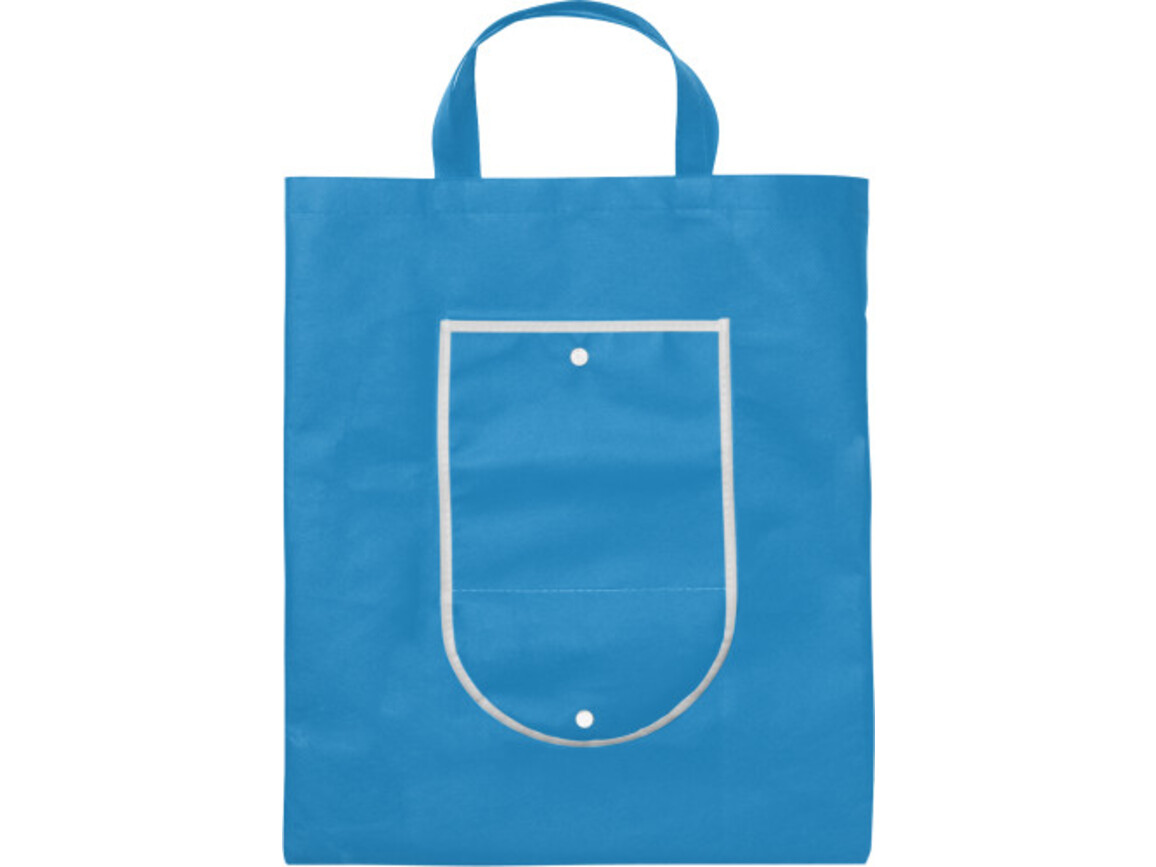 Einkaufstasche aus Non-Woven Francesca – Hellblau bedrucken, Art.-Nr. 018999999_5619