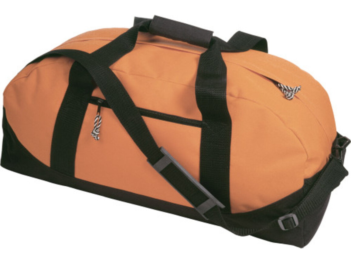 Sport-/Reisetasche 'Fitness' aus Polyester – Orange bedrucken, Art.-Nr. 007999999_5688