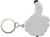 Schlüsselanhänger 'Like it' aus ABS-Kunststoff – Silber bedrucken, Art.-Nr. 032999999_5852