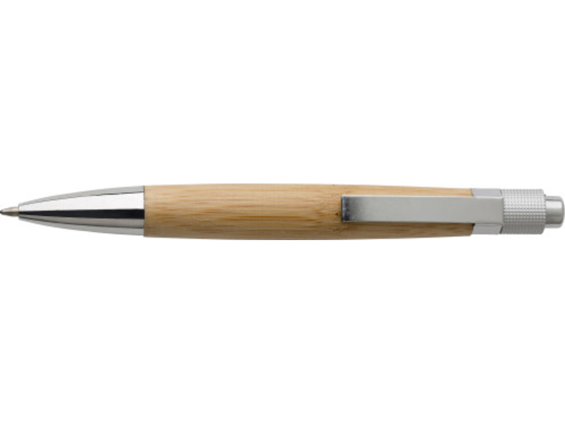 Kugelschreiberaus Bambus Arabella – Braun bedrucken, Art.-Nr. 011999999_6612